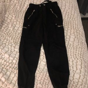 Black cargo pants